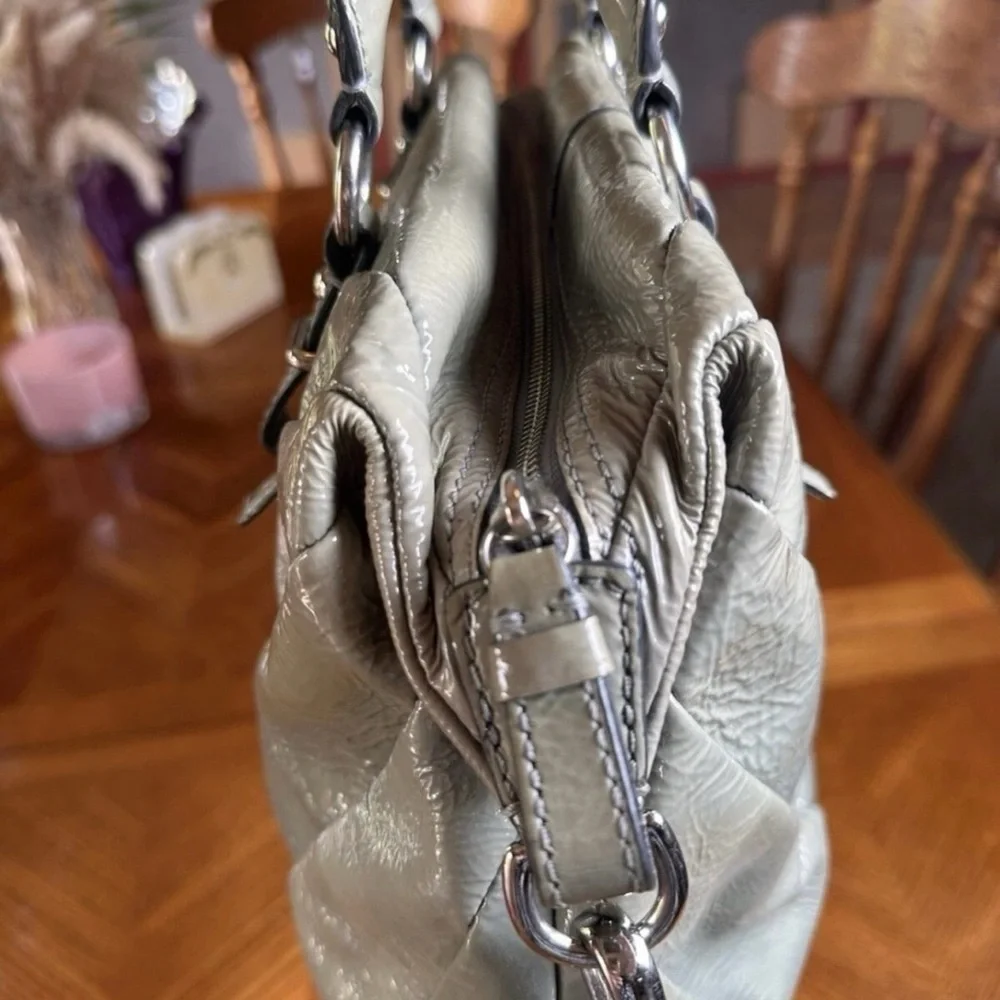 Coach Leather handbag Grey - Picture 4 of 12
